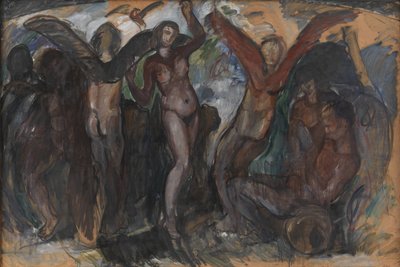Composition de figures avec Bacchantes - J.A. Jerichau