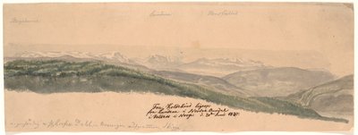 De Koldekind droit depuis Lundene dans la vallée de Norde Oure à Valdres en Norvège - Johan Christian Dahl