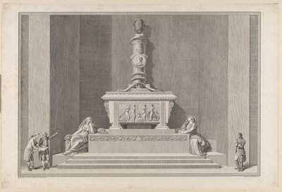 Monument funéraire de Frederik V dans la cathédrale de Roskilde - J.F. Clemens