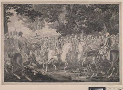 Frédéric le Grand rentre chez lui après une revue à Potsdam - J.F. Clemens