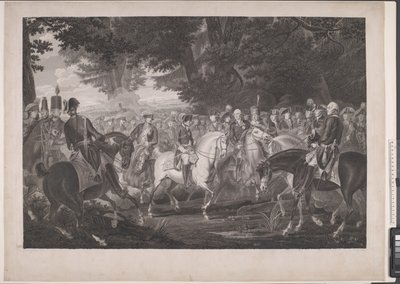 Frederik d. Store rentre après une revue à Potsdam - J.F. Clemens