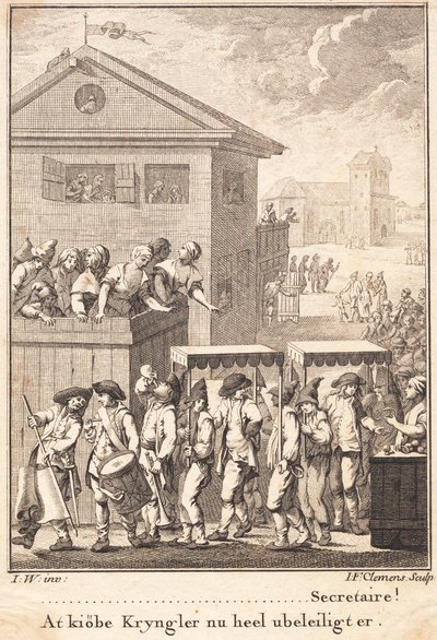 Peder Paars et ses compagnons escortés hors de la ville avec honneurs - J.F. Clemens
