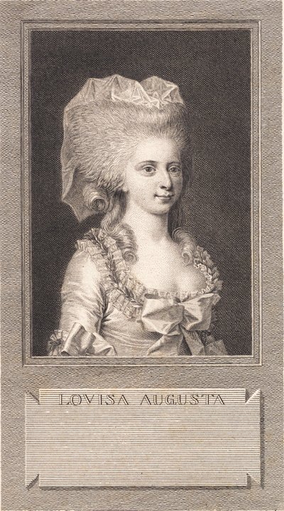 Portrait de la princesse Louise Augusta - J.F. Clemens