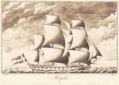 Suite de navires. Frégate - J.F. Clemens