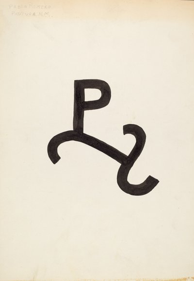 Marque de bétail, vers 1936 - J.Henry Marley