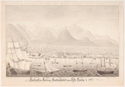 Frederiksfort et Frederiksted à Skt Croix - J.L.V. Michaelsen