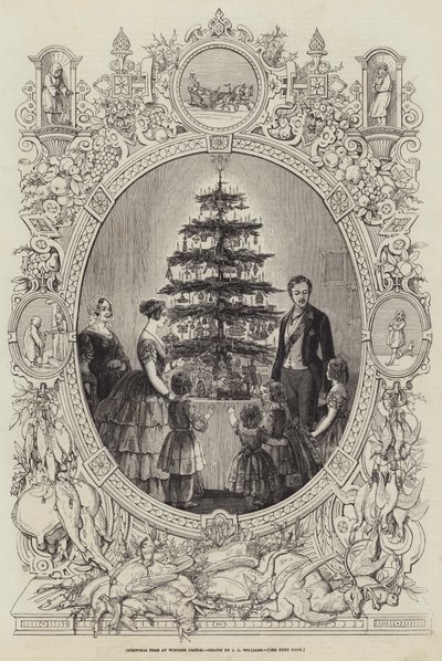 Arbre de Noël au château de Windsor - J.L. Williams