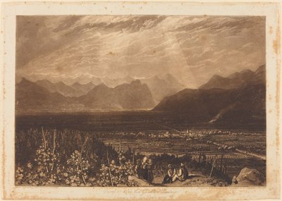 Chaîne des Alpes de Grenoble à Chambéry, publié en 1812 - Joseph Mallord William Turner