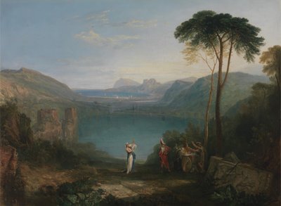 Lac Averne : Énée et la Sibylle de Cumes, entre 1814 et 1815 - Joseph Mallord William Turner