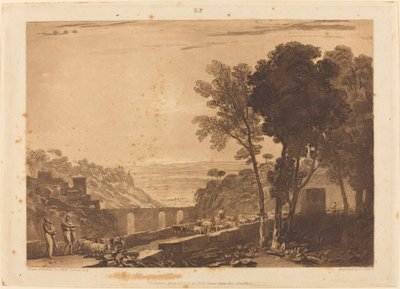 Le Pont et les Chèvres - Joseph Mallord William Turner