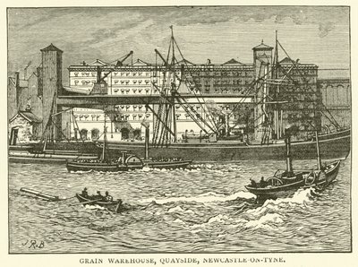 Entrepôt de grains, Quayside, Newcastle-on-Tyne - J.R. Brown
