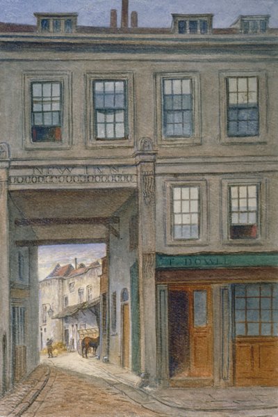 Vue de New Inn, Old Bailey, City de Londres - JT Wilson