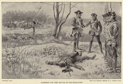 Alamance, la première bataille de la révolution - J. (after) Steeple Davis