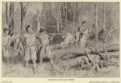 La bataille de Fallen Timbers - J. (after) Steeple Davis