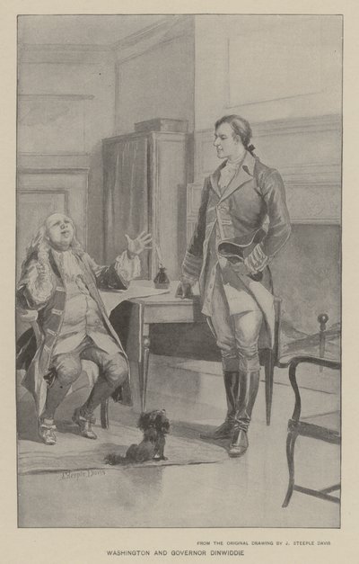 Washington et le gouverneur Dinwiddie - J. (after) Steeple Davis
