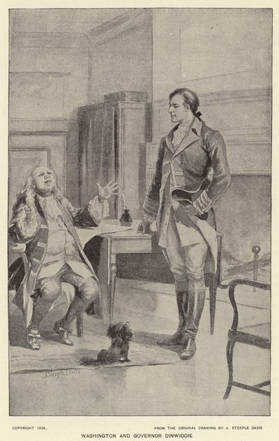 Washington et le gouverneur Dinwiddie - J. (after) Steeple Davis