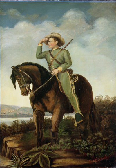 Un éclaireur confédéré du général Turner Ashby dans la vallée près de Luray et New Hacket - J. A. Collins