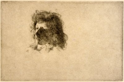 Une tête - J. Alden Weir