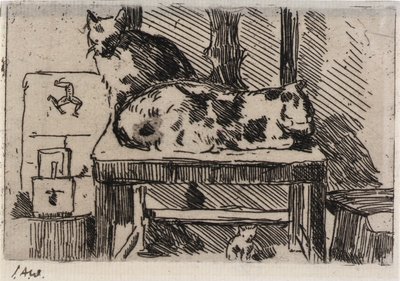 Chats Manx--Isle of Man - J. Alden Weir