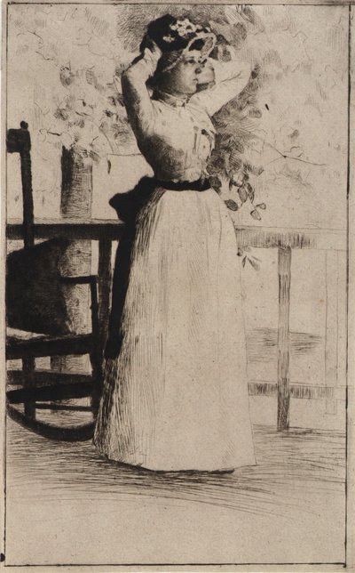 Portrait de Mlle Hoe - J. Alden Weir
