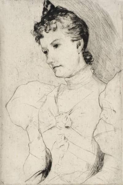 Portrait de Mlle Ross - J. Alden Weir