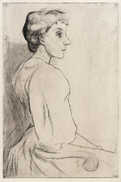 Portrait de femme - J. Alden Weir