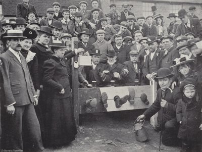 Foire du mât de Corby, dans les stocks - J. Benjamin Stone