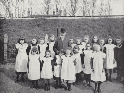 Hocktide à Hungerford, demandant des vacances pour les écoliers - J. Benjamin Stone