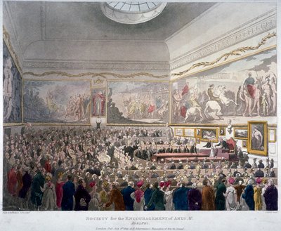 Réunion de la Société des Arts dans les Bâtiments de l