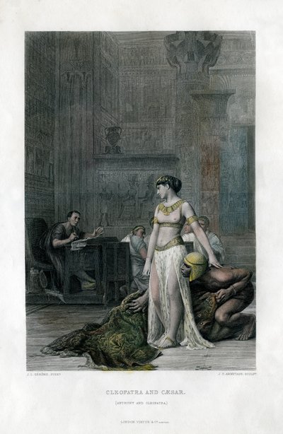Cléopâtre et César, Antoine et Cléopâtre, 19e siècle - J. C. Armytage