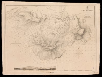 Grèce, le Pirée ou Port Drako relevé par le Commandant Thomas Graves, H.M.S. Beacon 1840 - J. & C. Walker