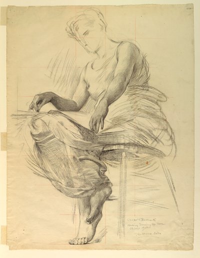 Le Code Morse, Étude pour le Bâtiment des Manufactures et des Arts Libéraux, Exposition Universelle de Chicago, IL - J. Carroll Beckwith