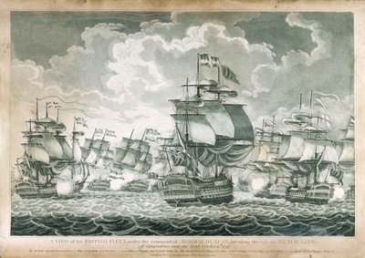Vue de la flotte britannique sous le commandement de l