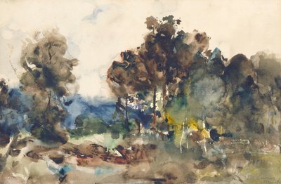 Croquis du paysage - J. Frank Currier