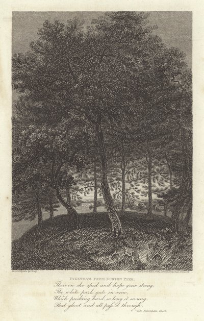 Robert Bloomfield, poète : Fakenham depuis Euston Park - J. Greig