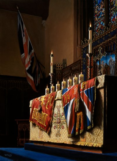 1 Welsh Guards, 2000-16 (huile sur toile) - J Hugh L Beattie