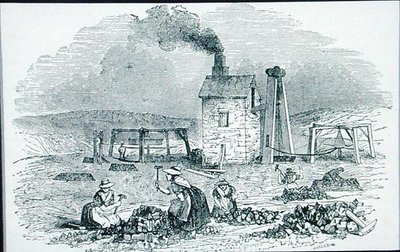 Cassage et tri des minerais de cuivre de 