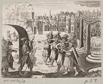 Illustration de Adam Olearius, “Persianischer Rosenthal von einem Sinnreichen Poeten Schich Saadi [...]”, Schleswig 1660 - J. Muller