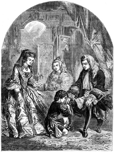 Première entrevue de Horace Walpole avec le roi George I - J. Nicholson