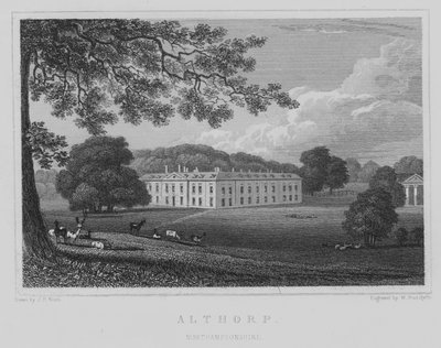 Althorp, Northamptonshire (gravure) - John Preston Neale