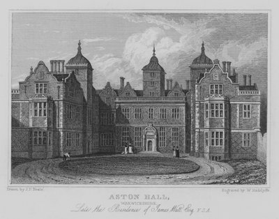Aston Hall, Warwickshire, ancienne résidence de James Watt, Esquire, FSA - John Preston Neale