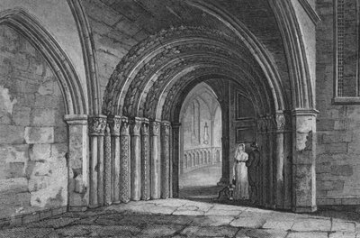 Porte du Temple Church, Londres - John Preston Neale