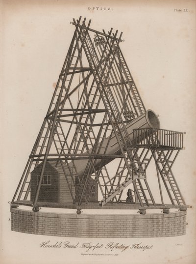 Le télescope réflecteur de 40 pieds de William Herschel, Slough, Berkshire - J. Pass