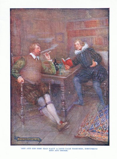 Ben et son hôte avaient de longues discussions ensemble, discutant des hommes et des livres, de Littérature anglaise pub. par T C & EC Jack, vers 1920 - J. R. Skelton
