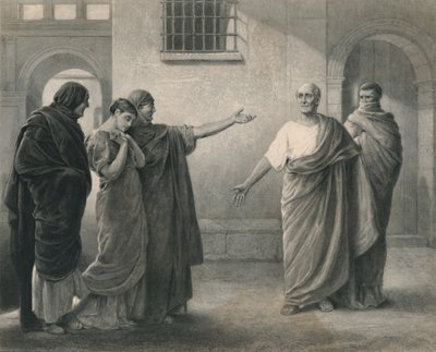 Volumnia réprimandant Brutus et Sicinius Coriolanus, vers 1870 - J. Stephenson