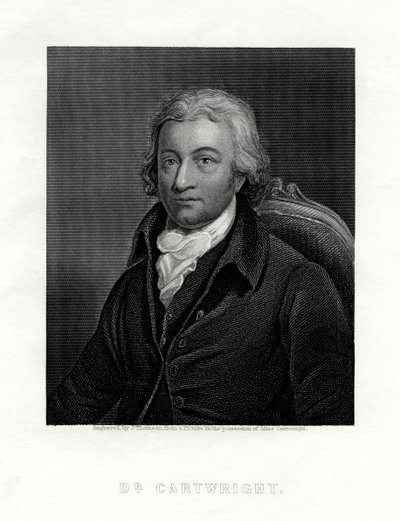 Edmund Cartwright, 1743-1823, ecclésiastique britannique et inventeur du métier à tisser mécanique - J. Thomson