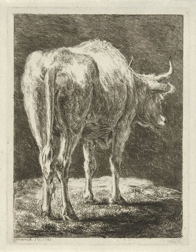 Vache dans un paysage - Jabes Heenck