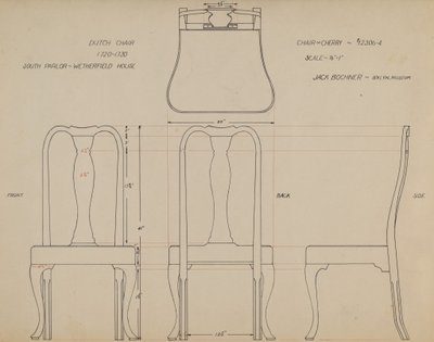 Dessin pour chaise - Jack Bochner