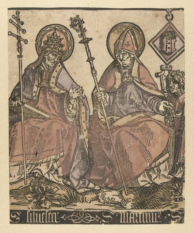 Les saints Sylvestre et Martin - Jacob Cornelisz van Oostsanen