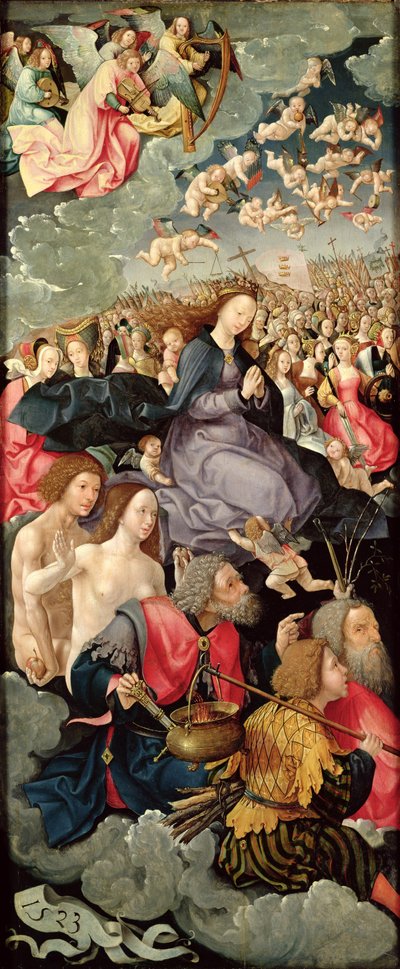 Aile gauche du triptyque avec l